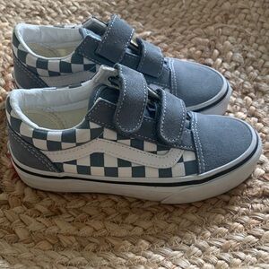 Vans Little Kids Old Skool V Checkerboard Shoes